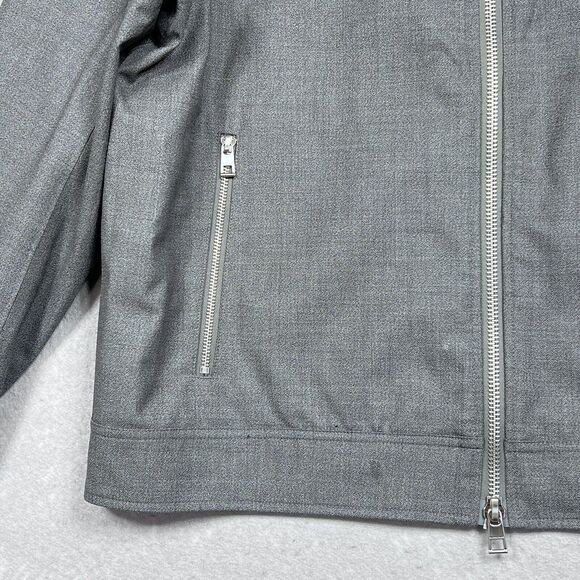 Michael Kors Jacket Mens Size X-Large Gray Full Zip Long Sleeve Pockets - Picture 5 of 14